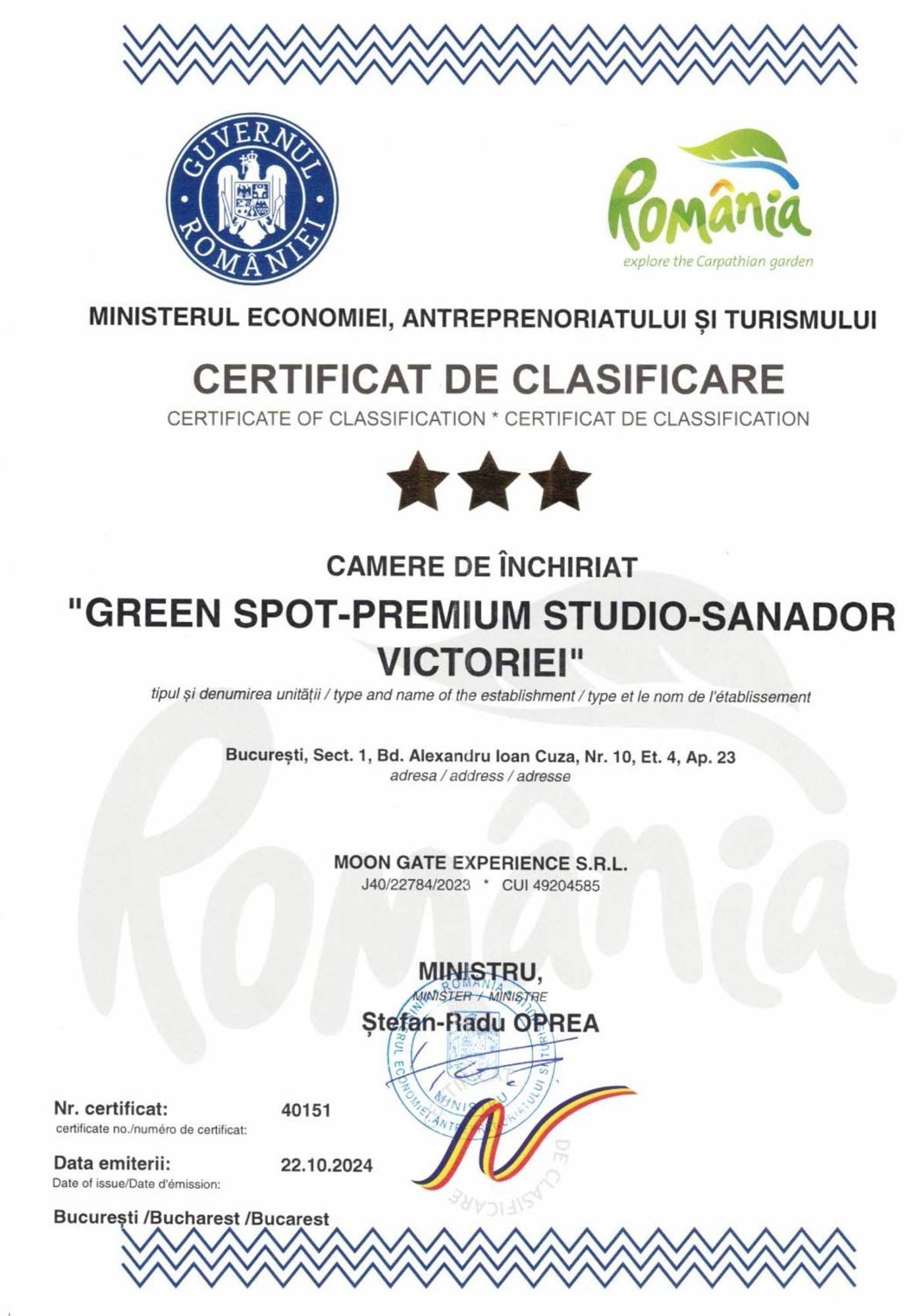 Green Spot - Premium Studio - Sanador Victoriei Bukarest Kültér fotó